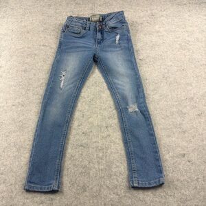 LUCKY BRAND Girls Jeans Zoe Skinny Size 6x Youth Distressed Adjustable Waist